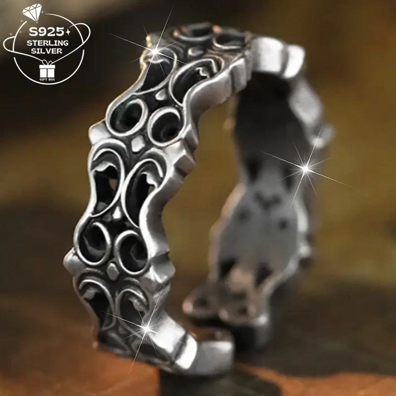 925 Silver Womens Fashion Statement Ring  Vintage Style for Modern Moments