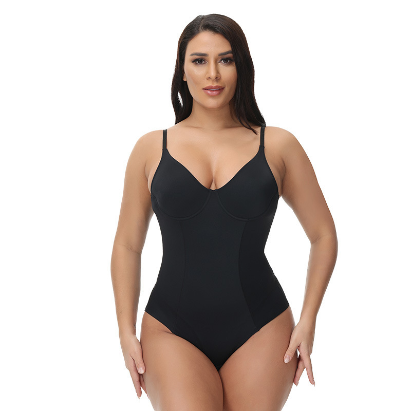 Women's Seamless One Piece Shapewear Postpartum Waist Button Up
