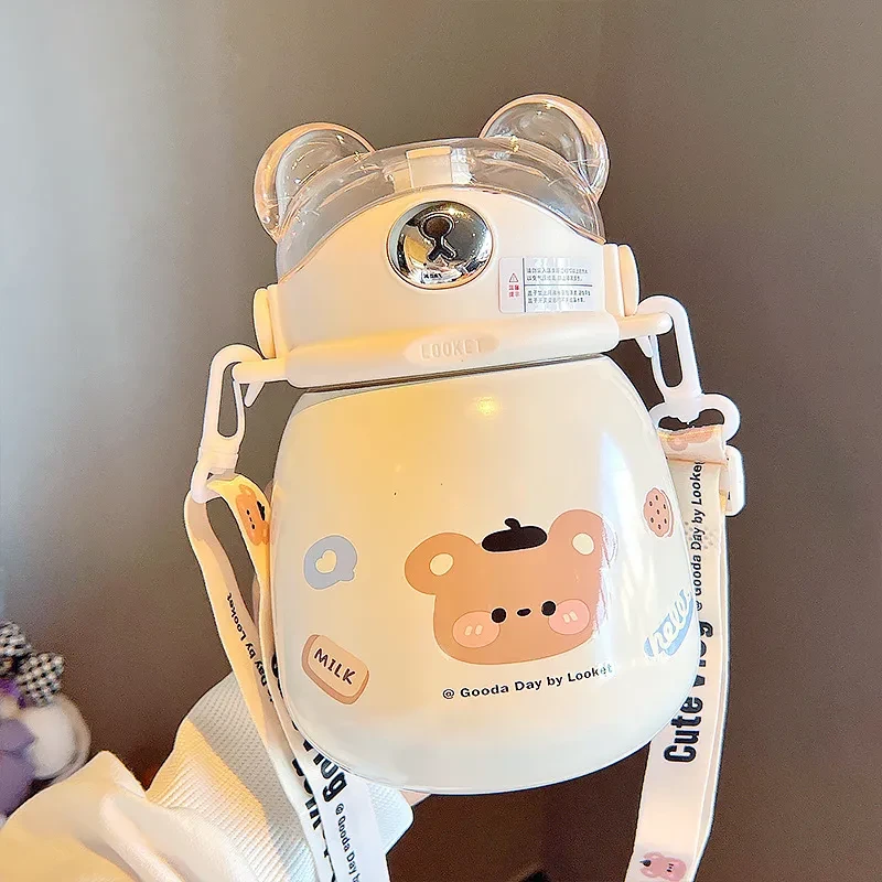 Stainless Steel High-value Bomb Lid Straw Pot Belly Cup