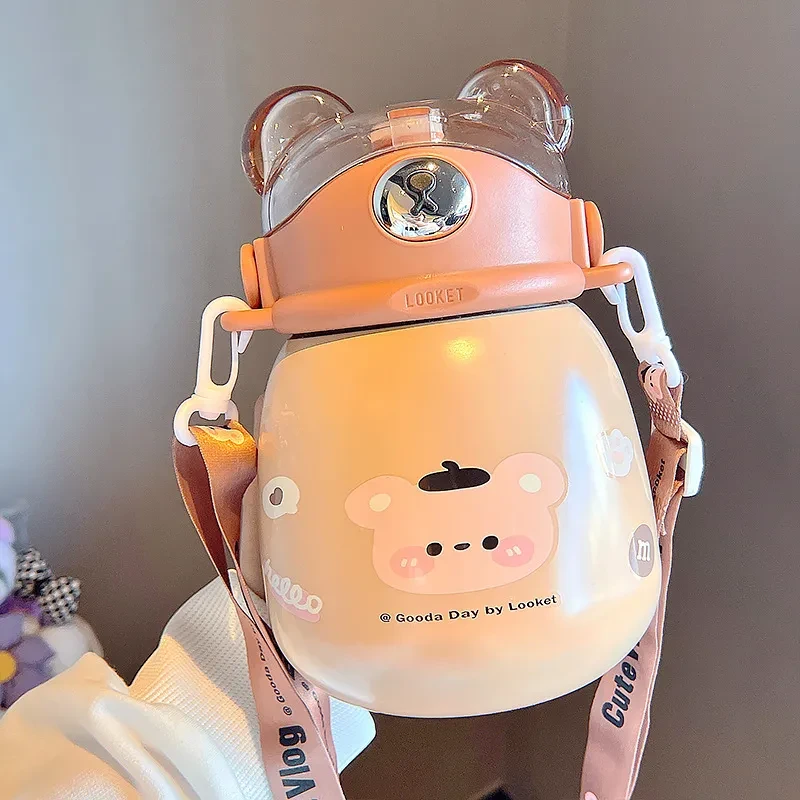 Stainless Steel High-value Bomb Lid Straw Pot Belly Cup