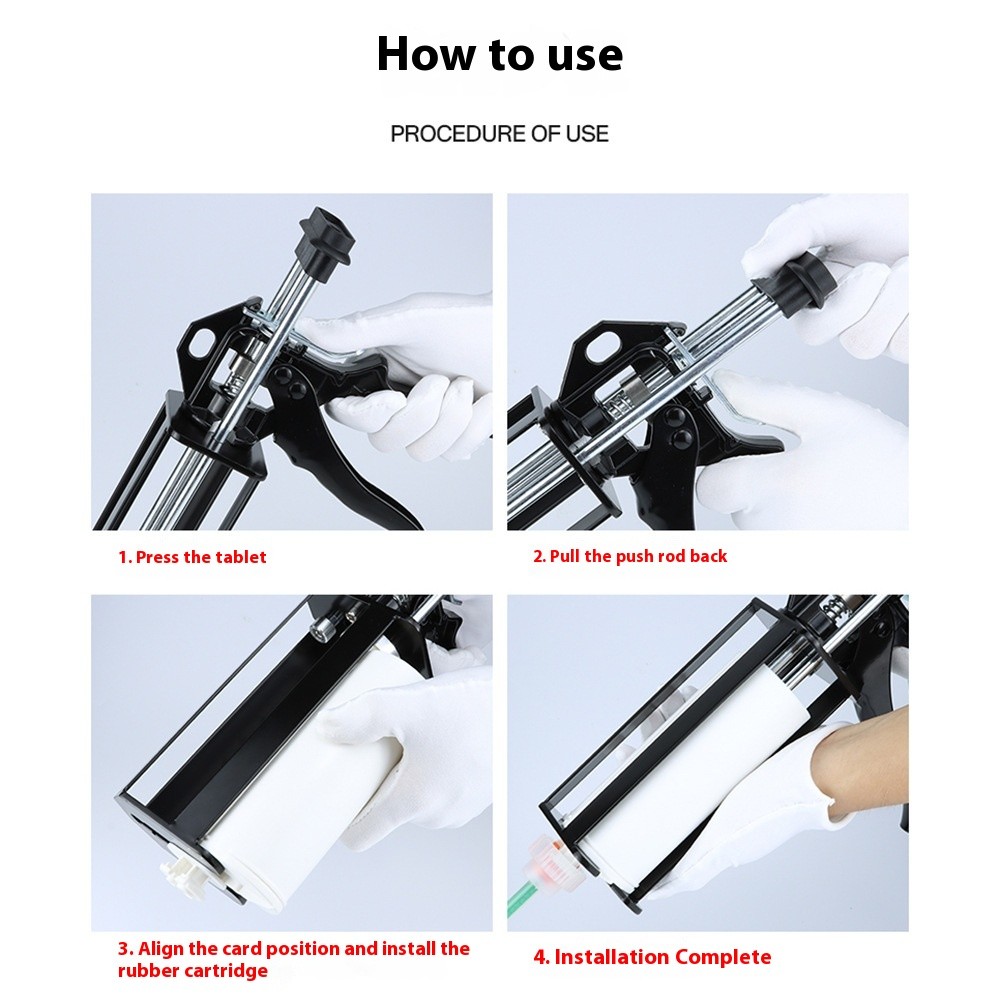 AB Two-component Manual Push Metal Glue Gun