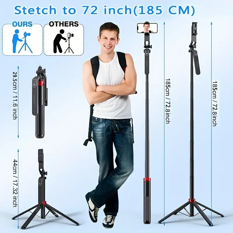 All-in-One Extendable Selfie Stick Tripod