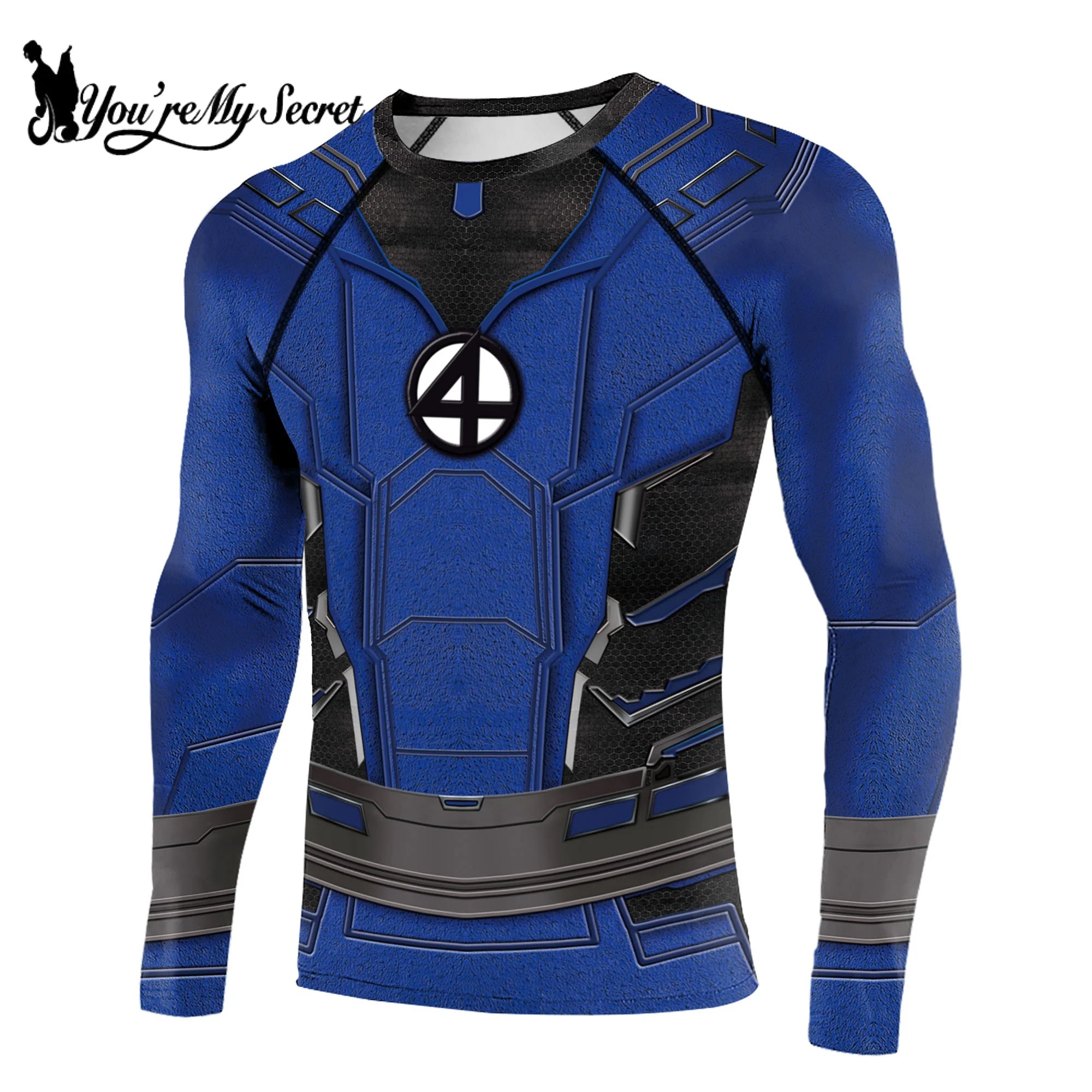 [You're My Secret] Compression Shirts Superhero Cosplay T-Shirts for Men