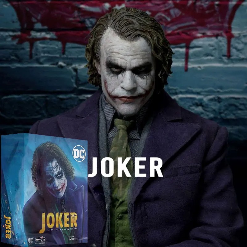 DC Joker Heath Ledger Batman Dark Knight Handmade Model Box Set Collection