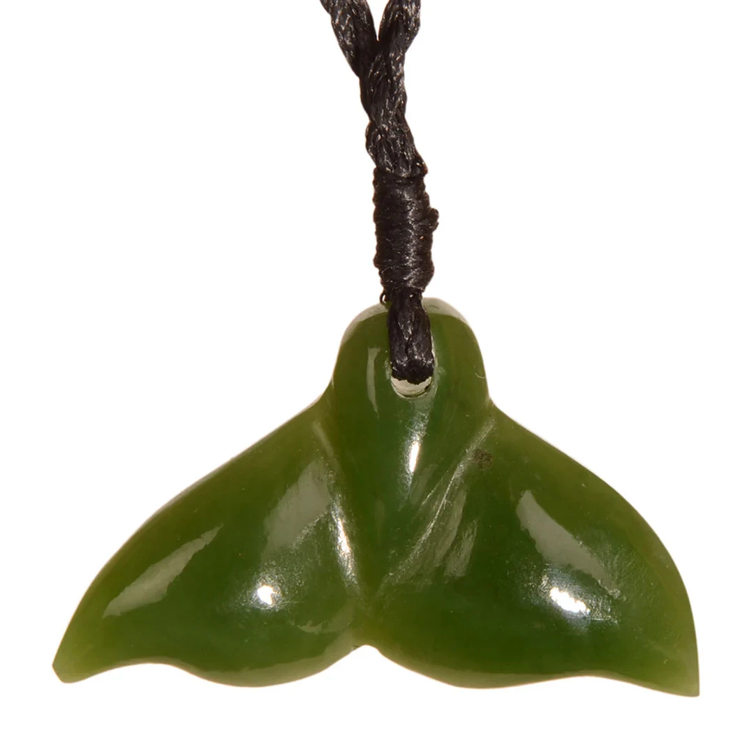 Jade Whale Tail Pendant