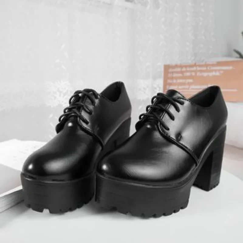 Women's High Heeled Oxfords