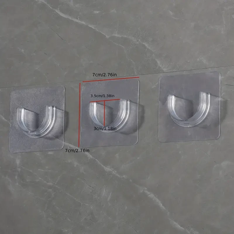 Adhesive Shower Curtain Rod Holders