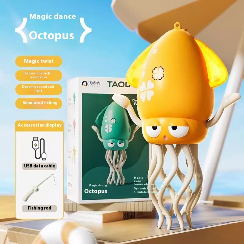 Octopus Automatic Sensing Obstacle Avoidance Puzzle Toy