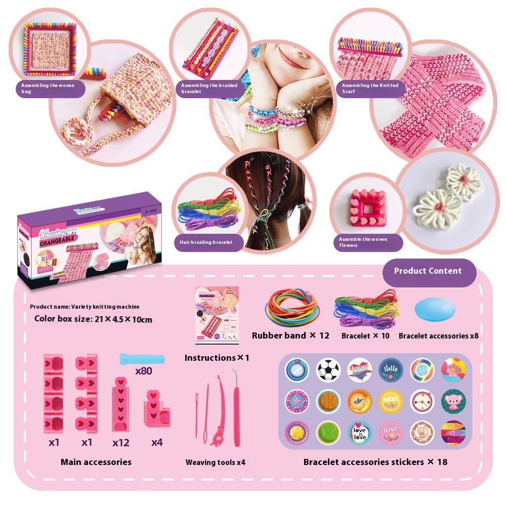Girl Gift DIY Bracelet Knit Device