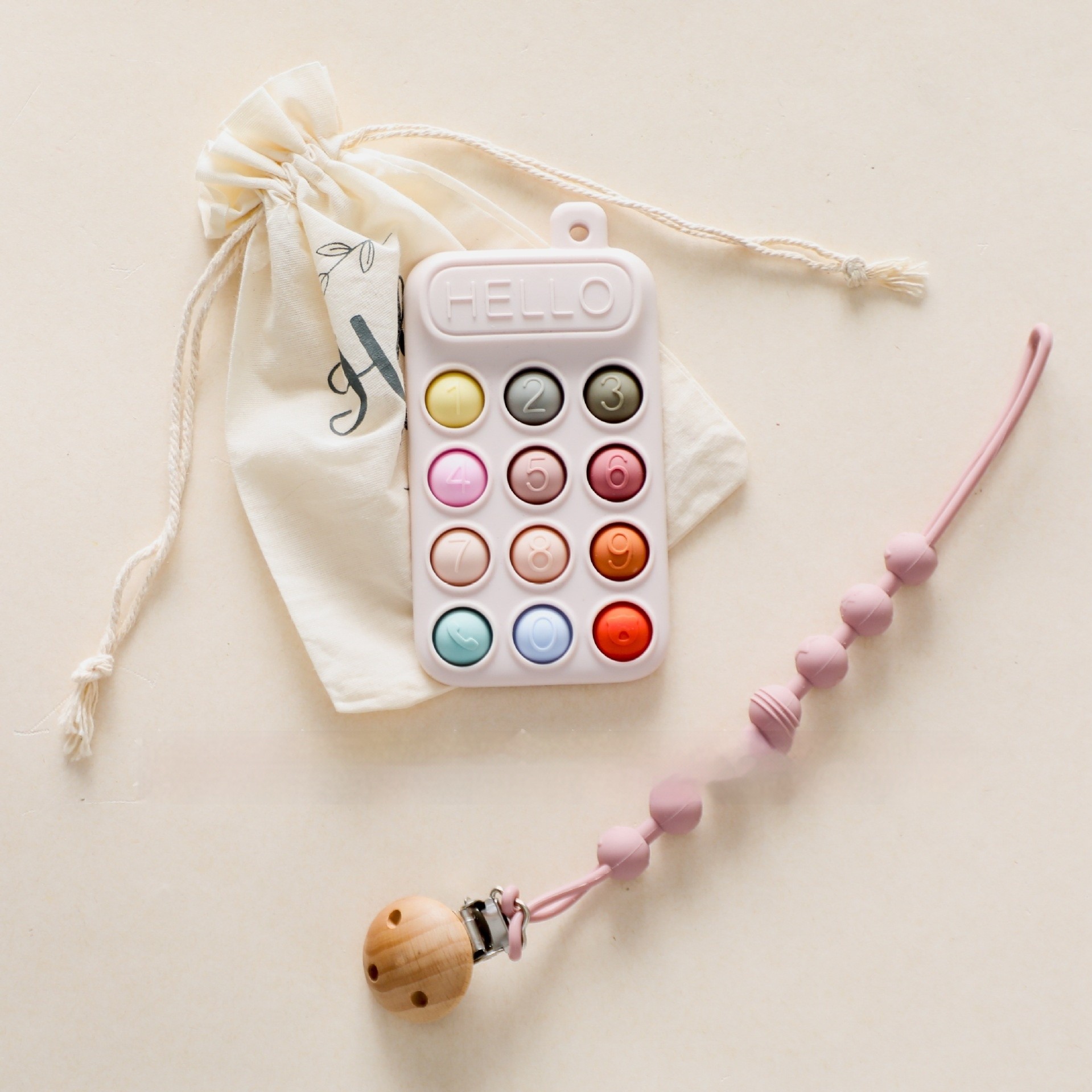 Children Teether Remote Control Silicone Long Teeth Comfort Toy