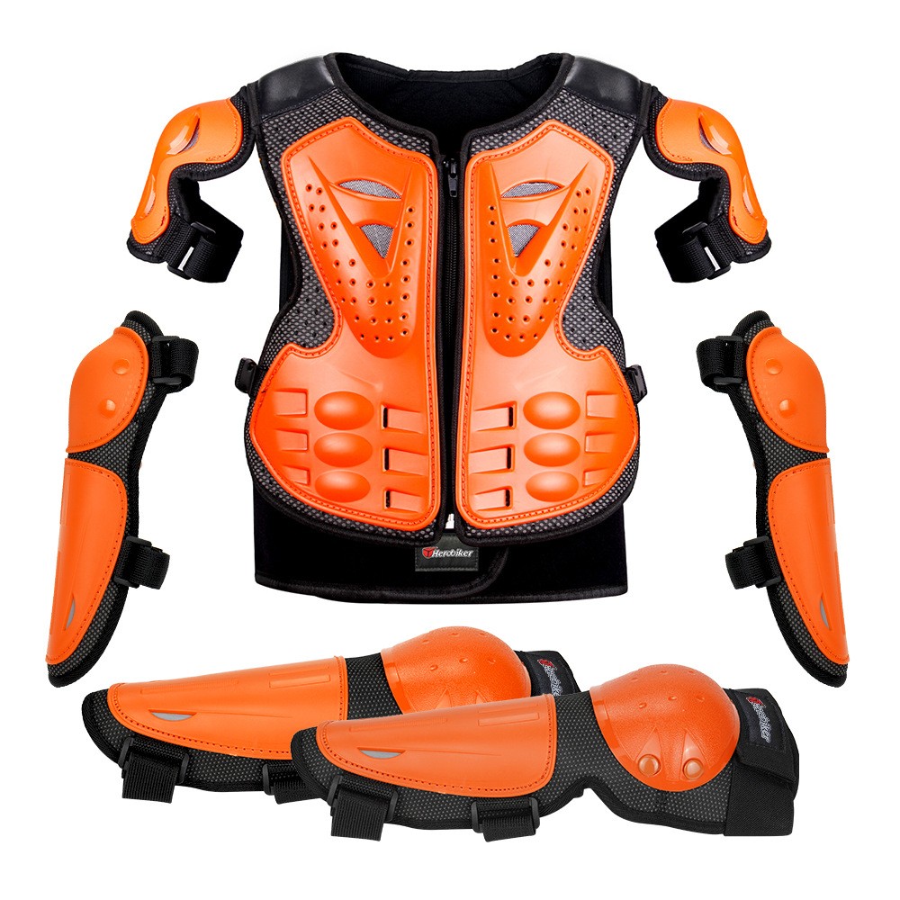 Motorcycle Children's Armour Outdoor Five-piece Set