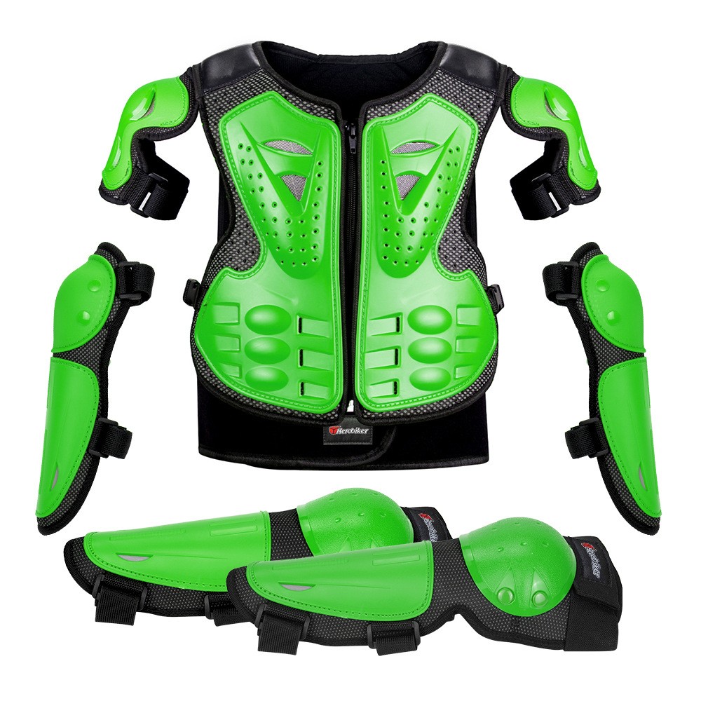 Motorcycle Children's Armour Outdoor Five-piece Set