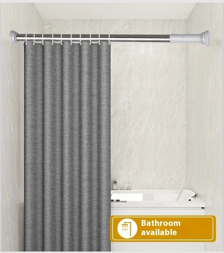 Telescopic shower curtain rod