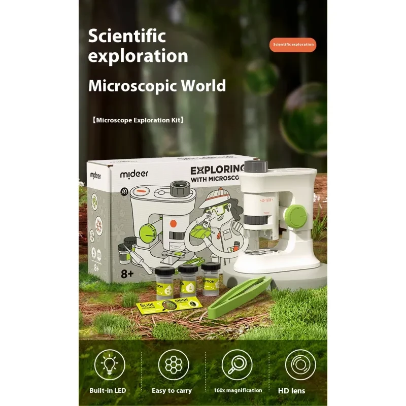 Children's HD Portable Scientific Experiment Handheld Microscope