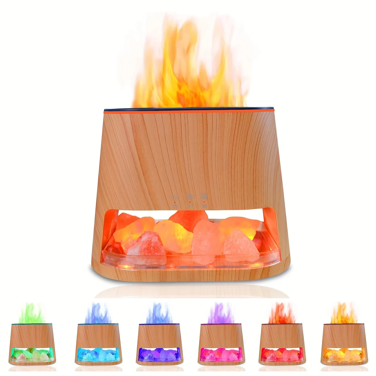 2-in-1 Soundwave Technology Essential Oil Diffuser and Himalayan Salt Lamp