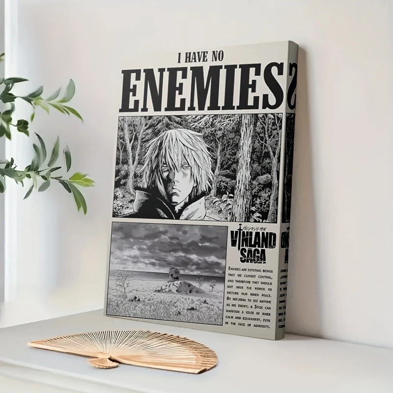 1pc Framed Canvas Painting  Vinland Saga Thorfinn Anime Manga Poster