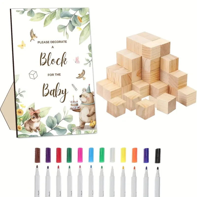 Baby Shower Blocks Decorations