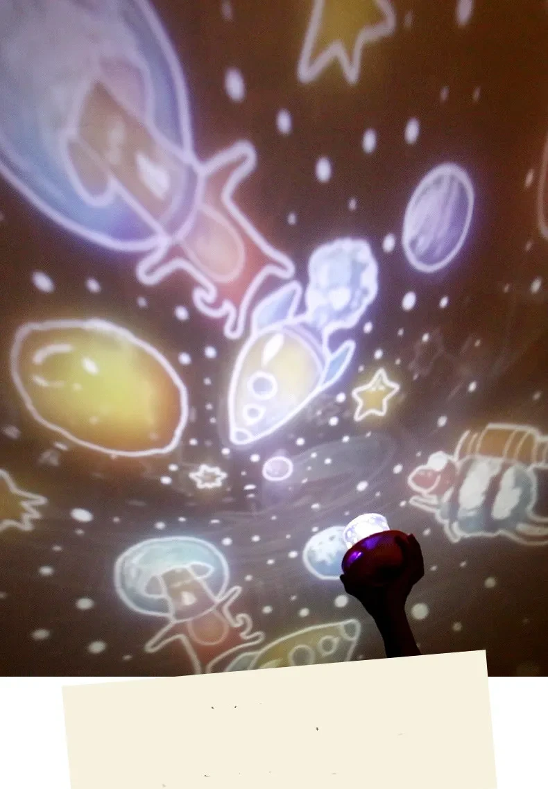 Starry Sky Light Projector Romantic Sky Full of Planet-Shaped Atmosphere Led