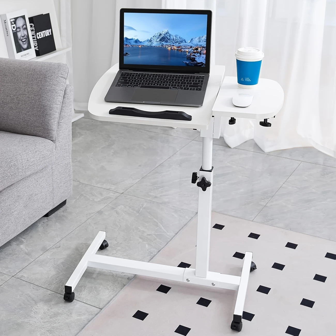 Adjustable Height Foldable Bed Desk