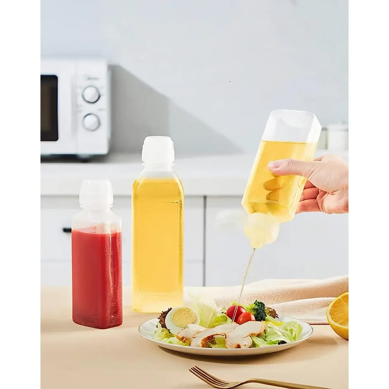 5pcs Square Sauce Box