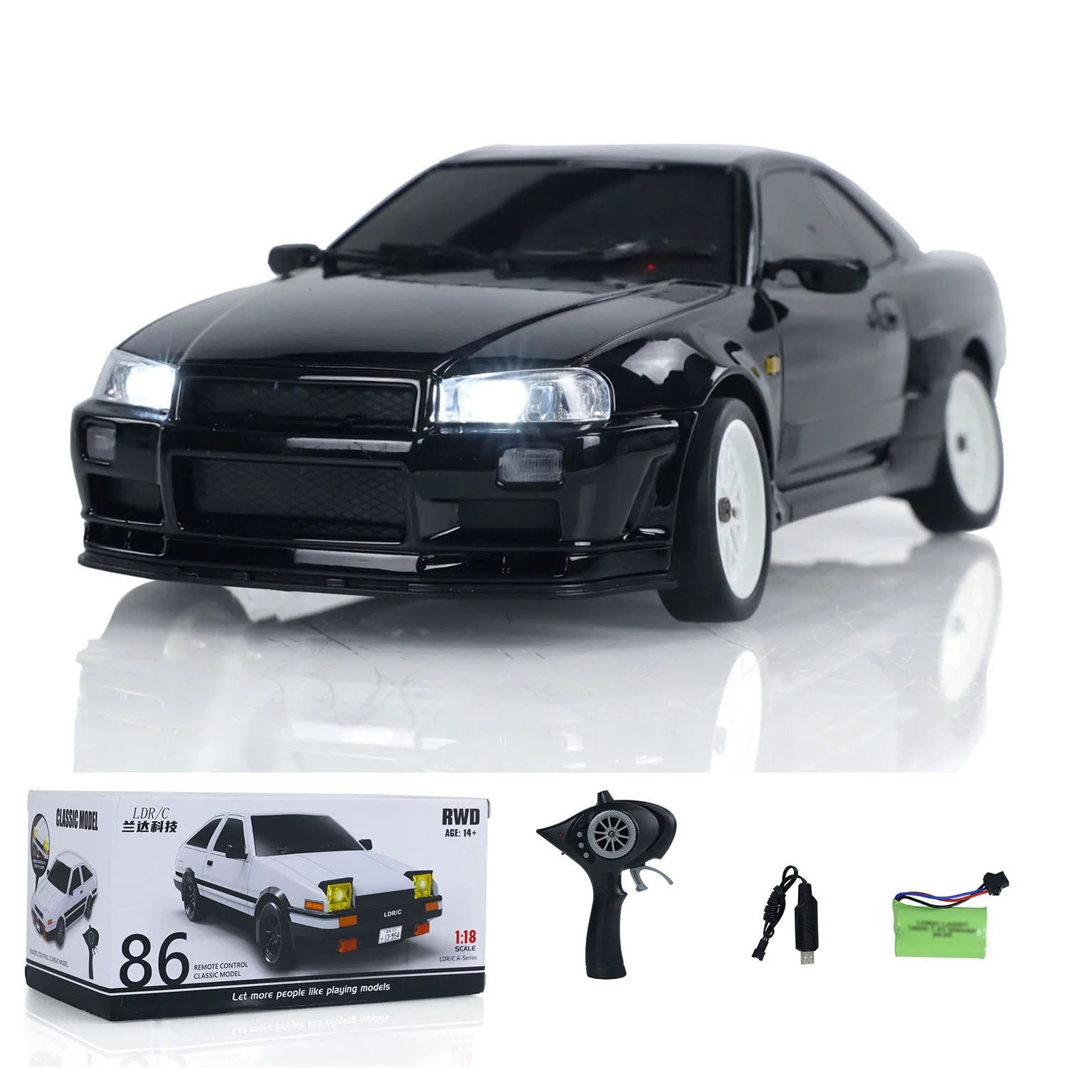 LDRC Metal RC Car Drift A99 1/18 Scale Remote Control Racing Vehicle