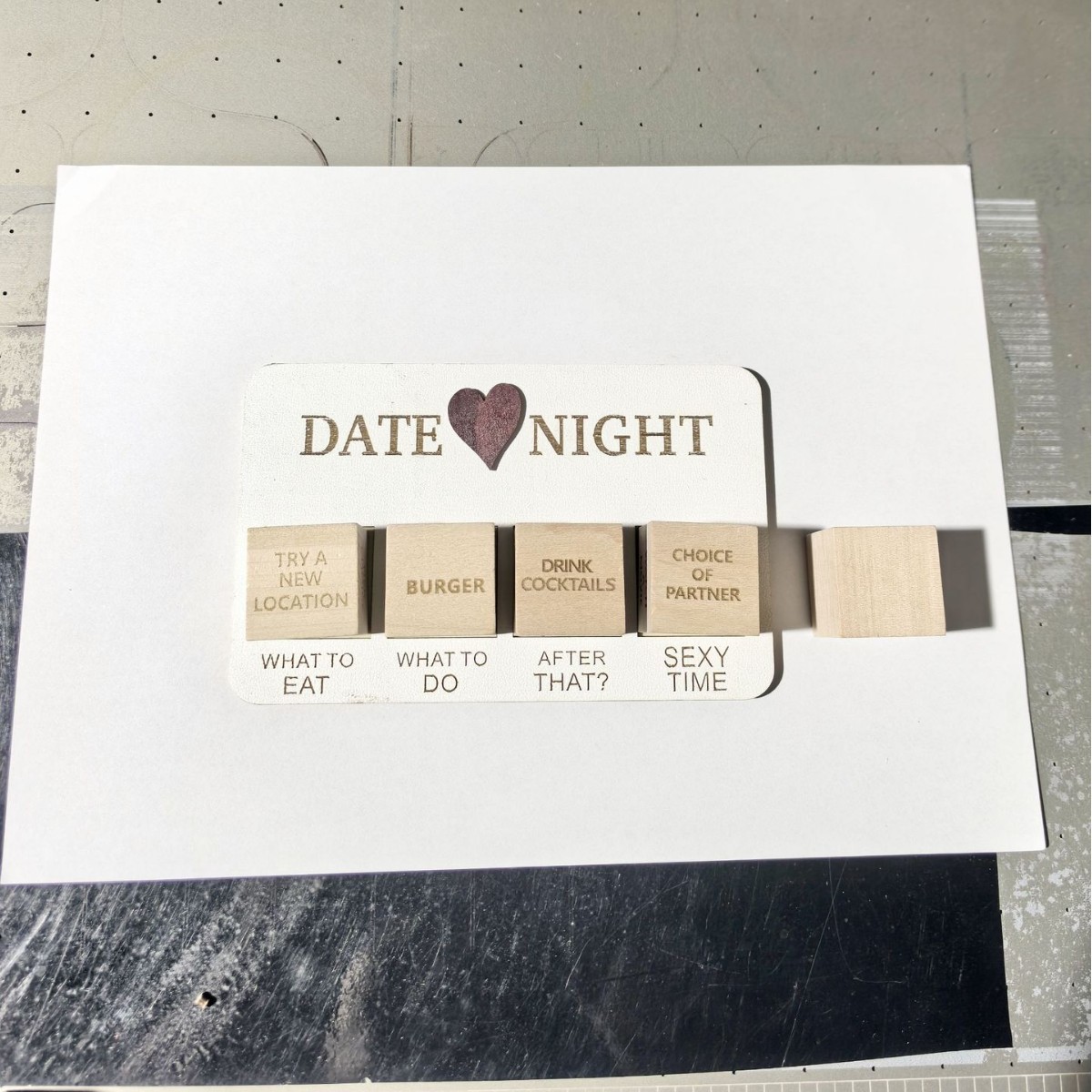 Wooden Lotus Beech Box Dice