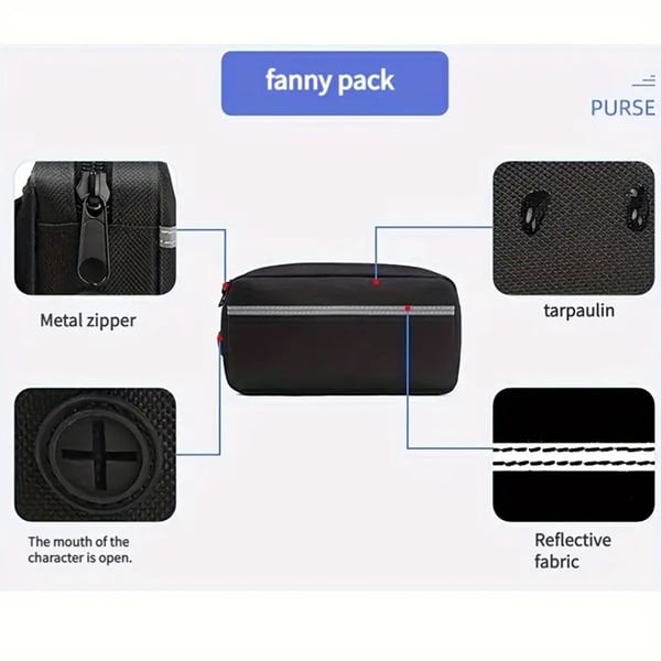 Hands Free Dog Leash with Zipper Pouch