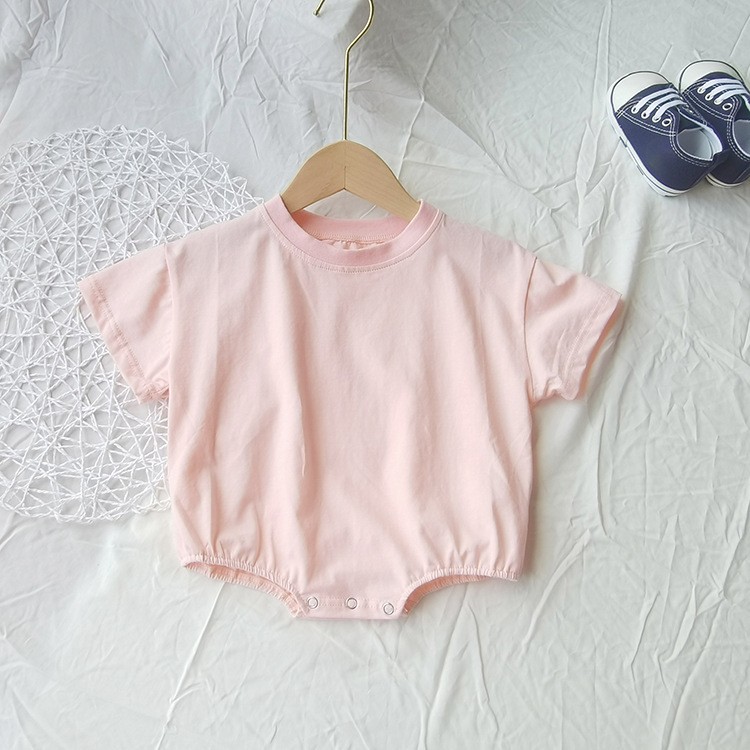 Summer Short Sleeve Triangle Rompers Loose