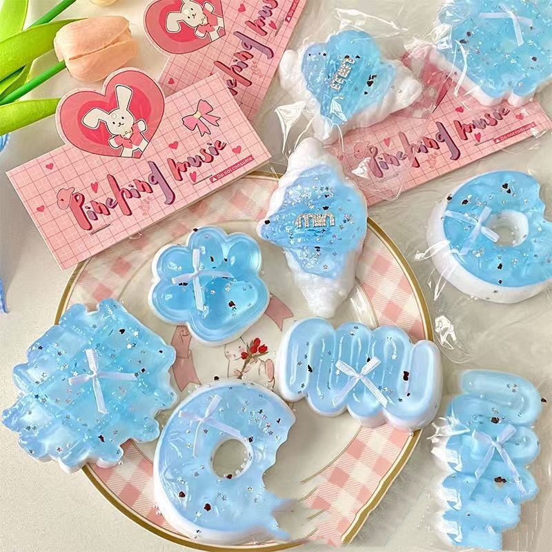 Good-looking Sea Salt Series Soft And Adorable Cat's Paw Squeezing Toy