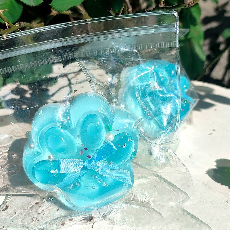 Good-looking Sea Salt Series Soft And Adorable Cat's Paw Squeezing Toy