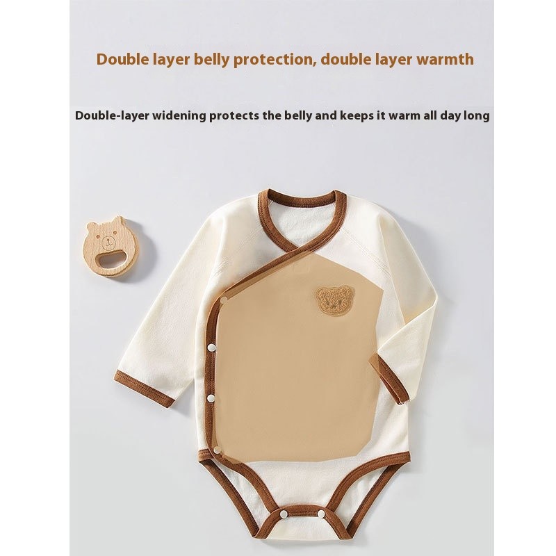 Baby Triangle Rompers Cotton Boneless Newborn Long Sleeve