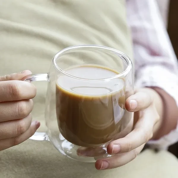 Double Layer Coffee High Borosilicate Glass Cup