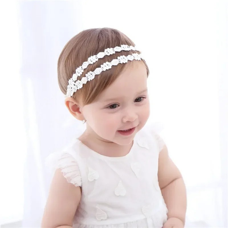 New Vintage Girls Pearl Headband  Elegant Baby Headwear