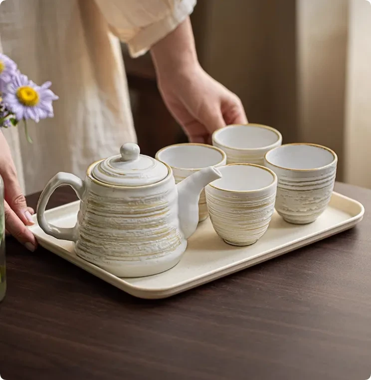Home Teapot Water Utensils Ceramic Cups