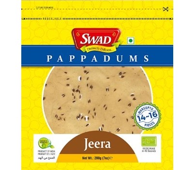 POPPADUMS CUMIN SMALL 200GM (VIMAL)
