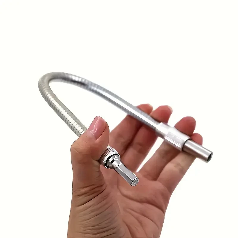 Flexible Electric Drill Shaft - 300mm Multi-Angle Drill Bit Extension with Magnetic Hex Shank for Electric Screwdrivers