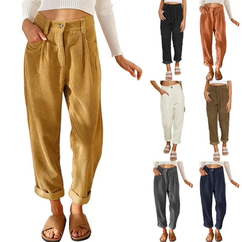 Corduroy Joggers Womens