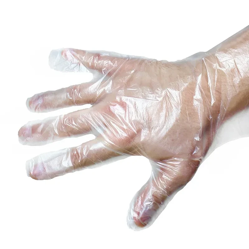 Disposable gloves plastic
