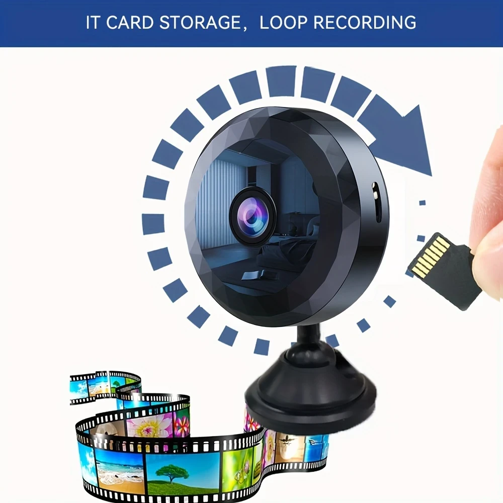 Hidden Camera Mini WiFi Camera Portable Small Nanny Cam Tiny