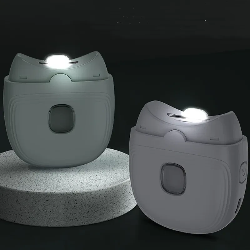 Rechargeable Mini Nail Clippers For Children Adults Automatic Nail Trimmer Manicure Polishing With Light