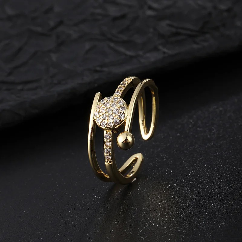 Trend Shine Zircon Nail Rings for Women Girls