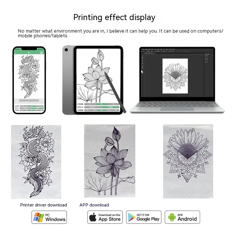 Thermal Transfer Printer Tattoo