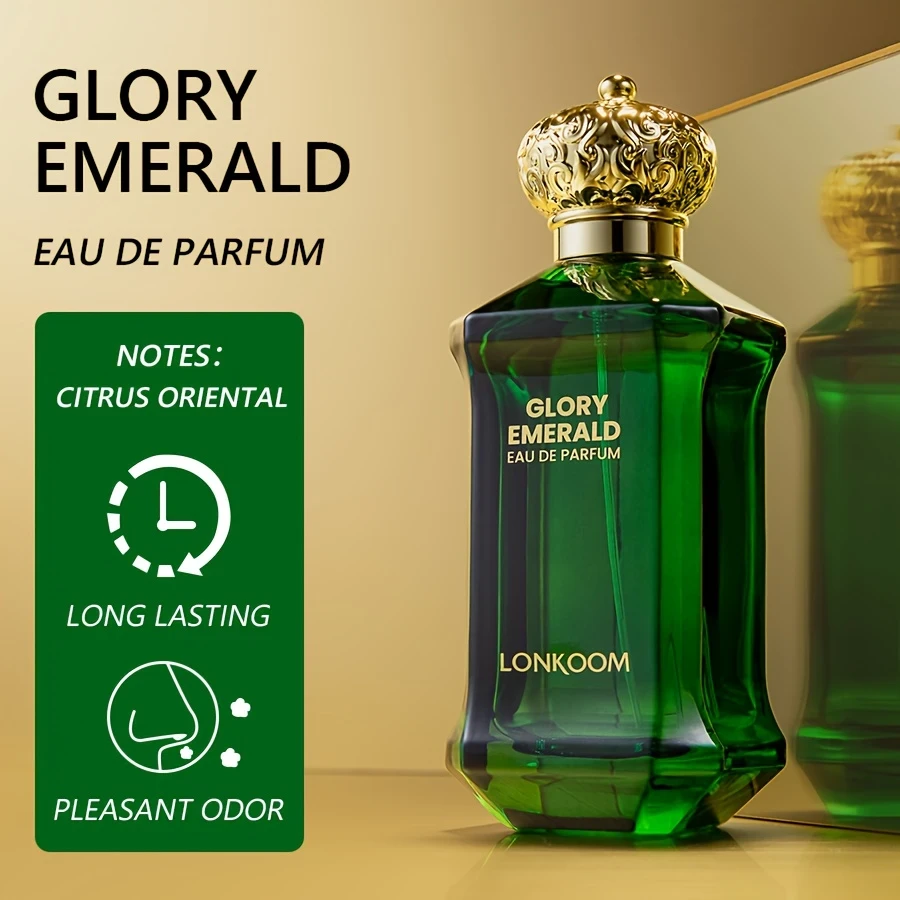 LONKOOM Glory Emerald Eau De Parfum for Men  Citrus Oriental Scent