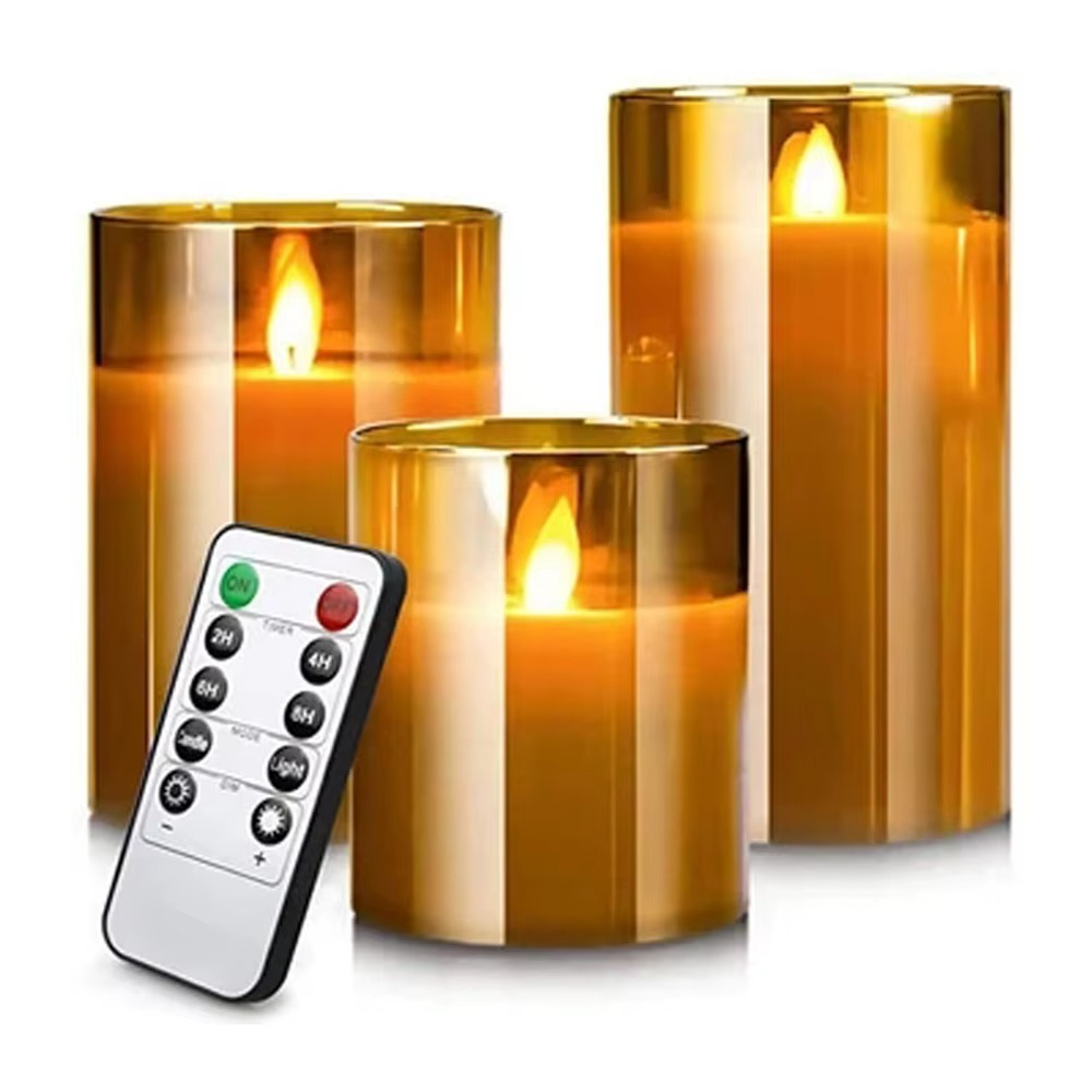 Unmatched Flameless Candles - Set of 3