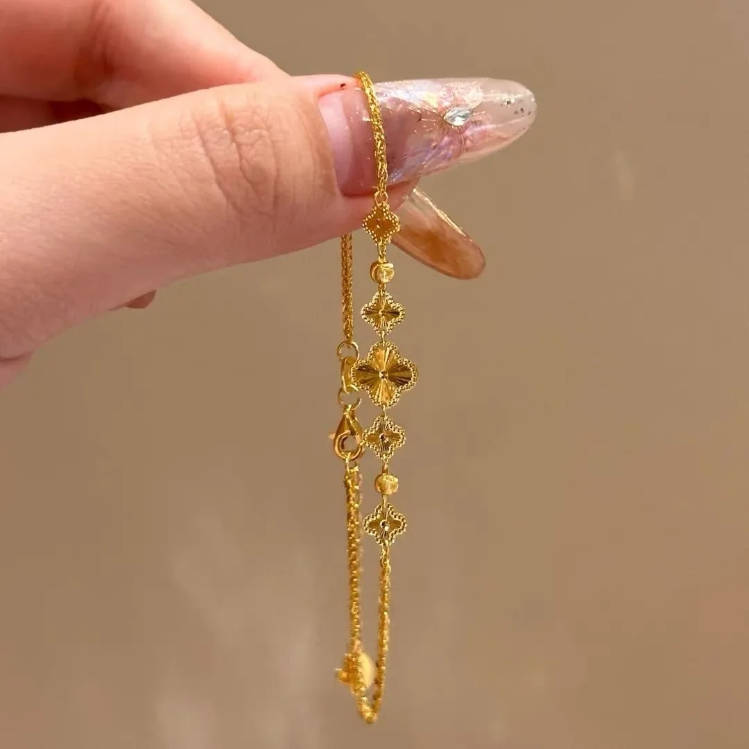 New Five-Flowered Leaf Flower Bracelet