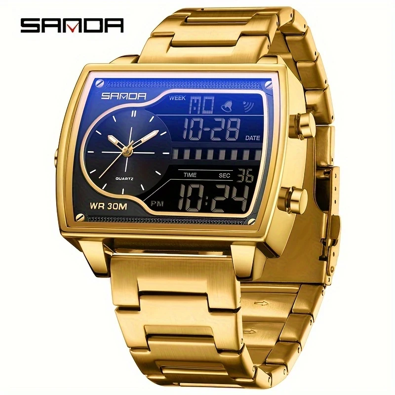 Multifunctional SANDA Men's Luxury Watch