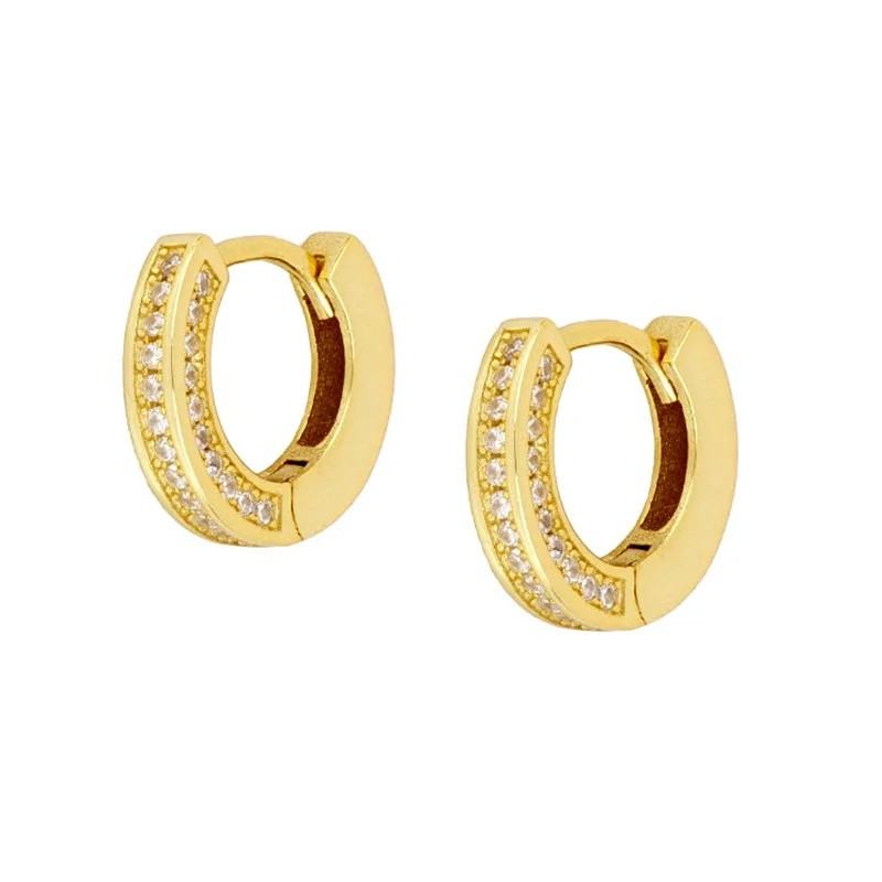 Fashion Stainless Steel Huggies Small Hoop Earrings