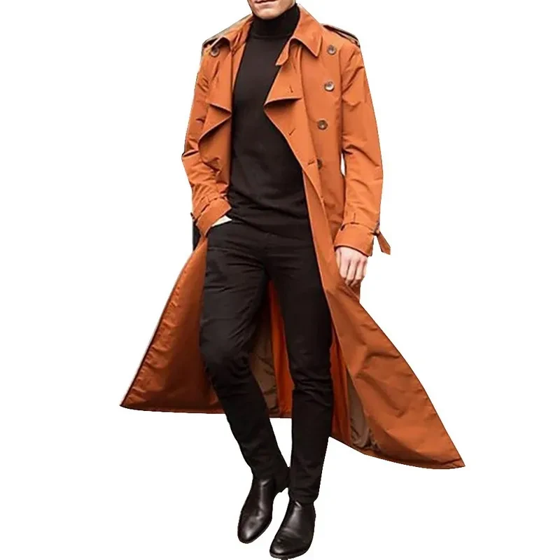 Mens Long Trench Coat