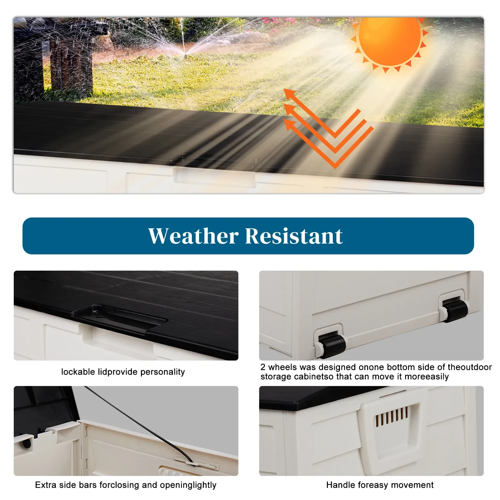 Box on Wheels with Handle