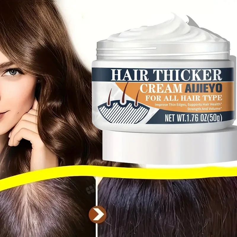 Hair Thicker Cream - Biotin & Vitamin-Enriched Hair Cream for Thicker, Longer, Fuller, Healthier Hair